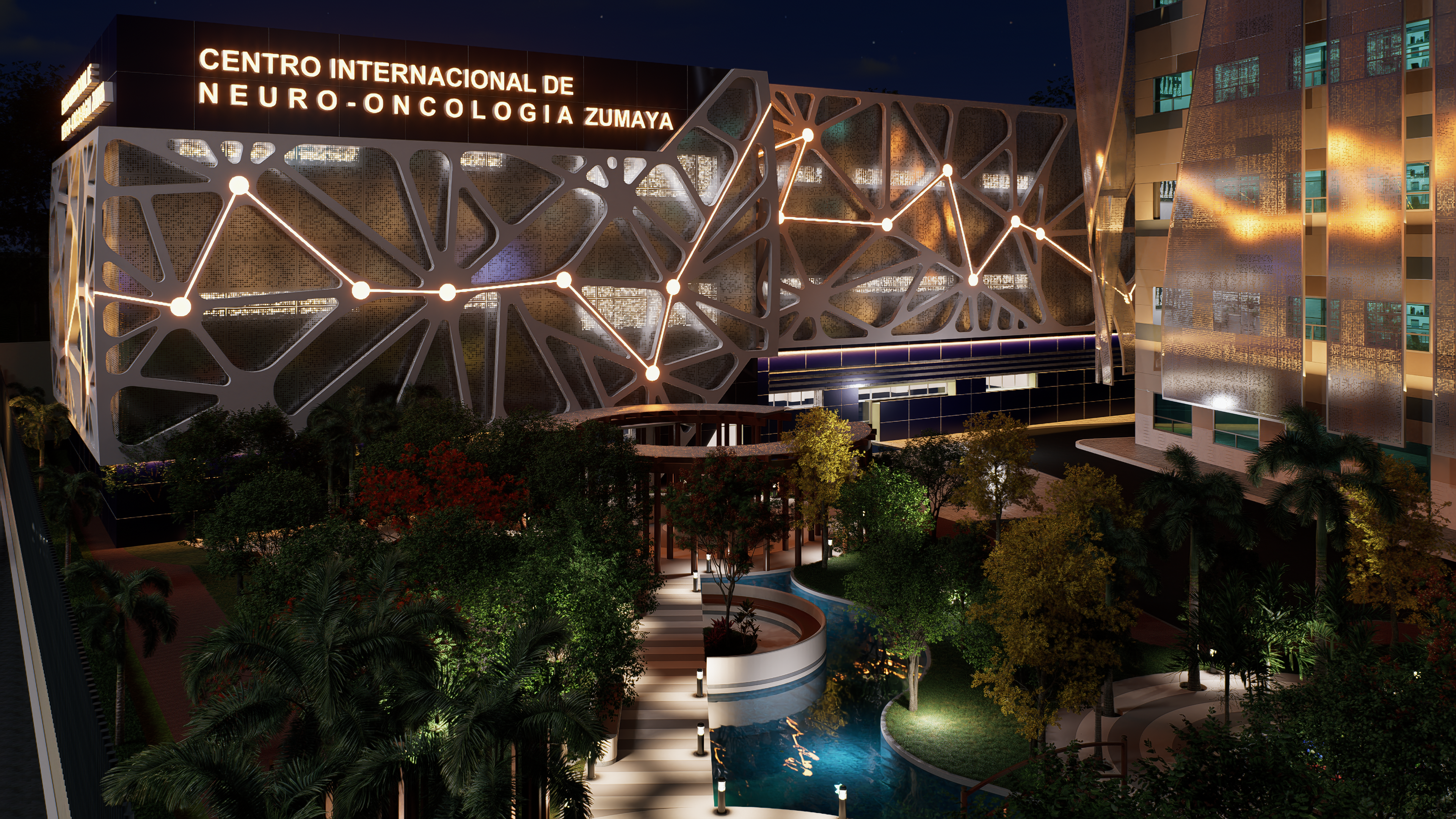 Fachada principal del nuevo Hospital Zumaya